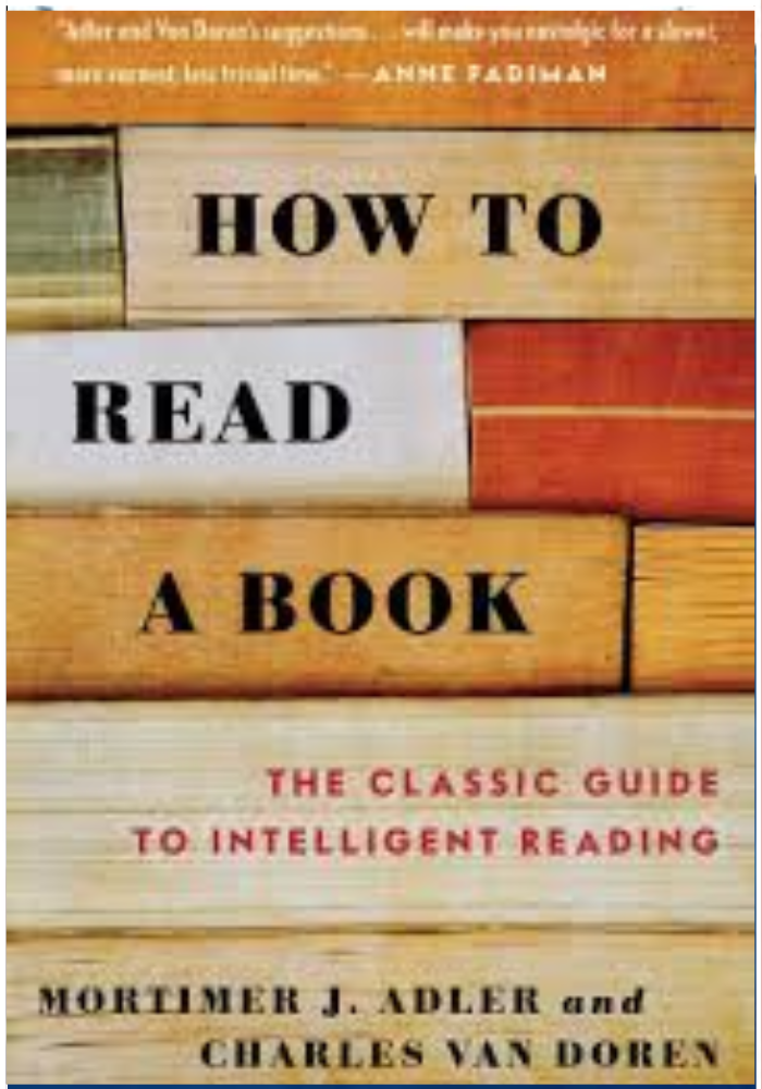 how to read a book by mortimer adler