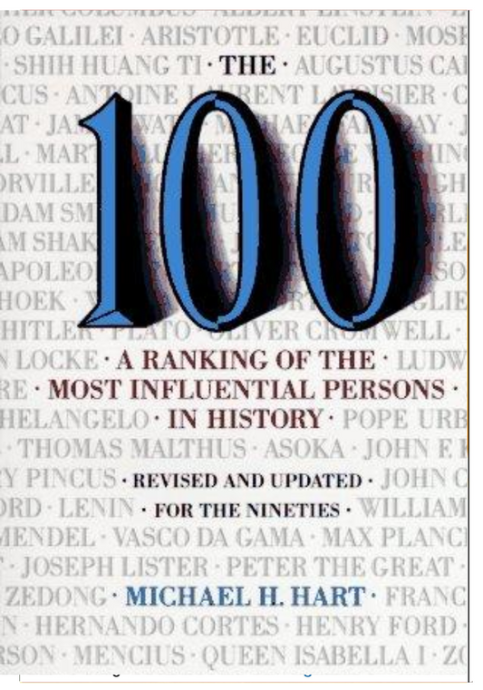 The 100: A Ranking Of The Most Influential Persons In History by Hart, Michael H. Best Selling Novel KS