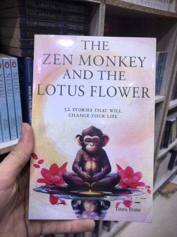 The Zen Monkey and the Lotus Flower